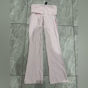 Pumiey Pink Foldover Leggings